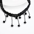 thumbnail image 4 of Black Lace Beads Tassel Necklaces for Women Adjustable Clavicle Chain Fashion Water Drop Choker Party Jewelry Birthday Gifts, 4 of 4