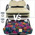 thumbnail image 6 of COEQINE Universal Golf Cart Seat Covers/Seat Blanket for EZGO Yamaha Club Car, Soft Seat Towel/Seat Cushions Folds Like a Bag for Easy Carry, All-Season Comfort, Purple Pink Hibiscus Leaf, 6 of 8