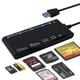 thumbnail image 1 of Lector de tarjetas USB 3.0, lector de tarjetas de memoria 7 en 1, USB 3.0 (5 Gbps) Solución de tarjetas CF/SD/TF/XD/MS/Micro SD Lector de tarjetas todo en uno para Windows XP/Vista/Mac OS/Linux , etc, 1 of 1