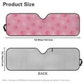 thumbnail image 5 of Uorisanigo Windshield Sun Shade for Jeep Wrangler JK JKU JL JLU 1997-2025 & Jeep Gladiator JT 2020-2024 Foldable Cute Pink Dog Paws Front Sunshade, Blocks UV Rays and Heat, Keep Interior Cool, 5 of 7