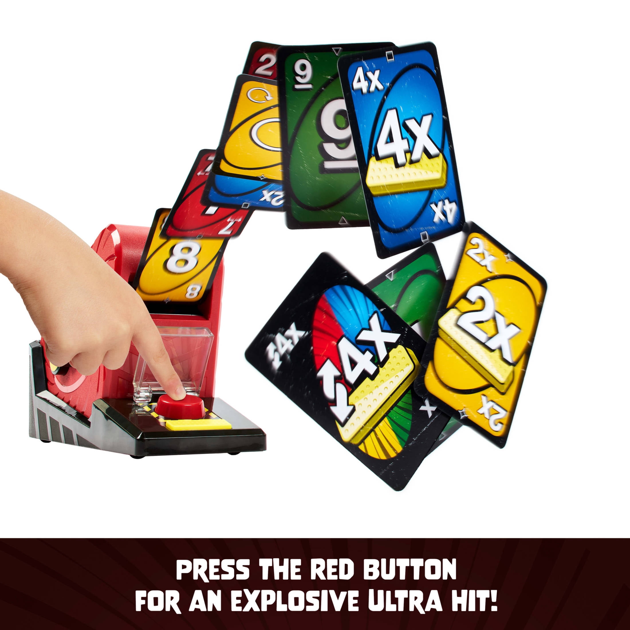 UNO Show ‘em No Mercy® Attack Card Game With Card Launcher for Kids, Fans, Adults & Family Night