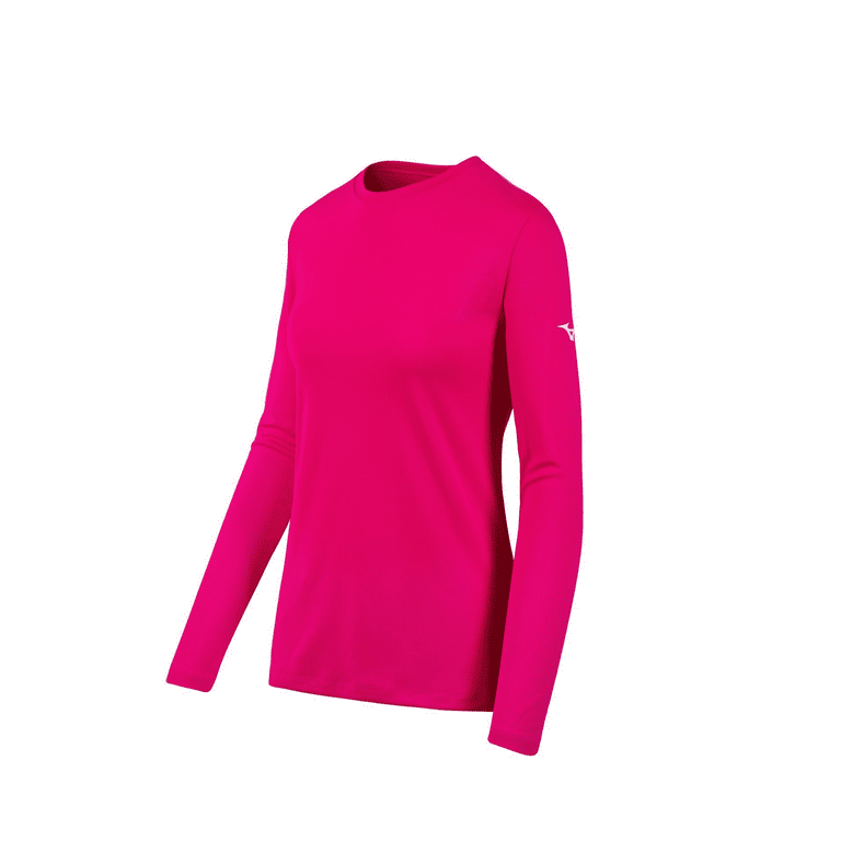 rommel mengsel kip Mizuno Youth Mizuno Long Sleeve Tee Shirt, Size Large, Shocking Pink (1M1m)  - Walmart.com