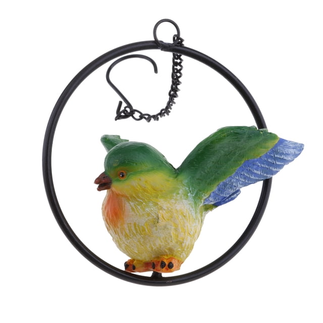 Pájaro Colgante de Jardín Taburete de Valla Y Valla para Balcones, Terrazas, , Paredes, Arbustos Y Decoración Pájaro en el anillo n. degree 6
