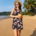 thumbnail image 3 of Lsque Butterflies1 Pattern Summer Dresses for Women – Sleeveless T-Shirt Swing Sundress, Perfect for the Beach and Casual Days, 3 of 7