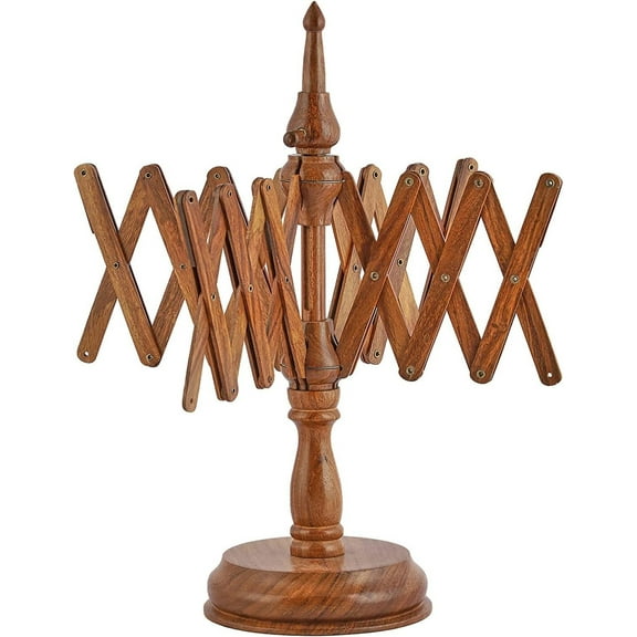 Wooden Hand Operated Table Top Yarn Ball Winder | Swift, Yarn, Wool, and String Holder| Knitting & Crochet Accessories
