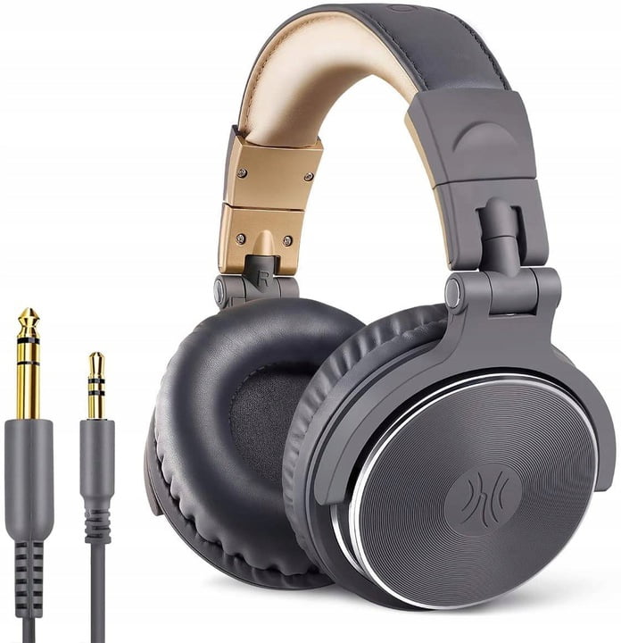 50mm large earmuffs headset wired monitor headset electric piano mobile computer anchor stereo