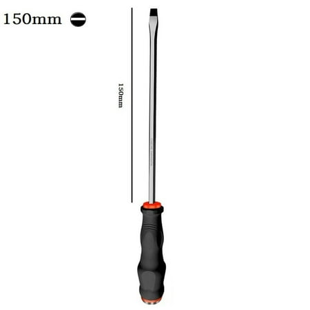 

BAMILL 1PC 100/125/150mm Longer Slotted Cross Screwdriver Hammerable Hand Repair Tool