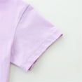 thumbnail image 5 of piuwrlz Kid Short Tops for Girls Short T-Shirts Sleeve Printed Round Neck Blouses T Shirt Top Purple Size 2 Years, 5 of 6