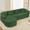 Green, variant on Puremind 112.6" Modern Sectional Curved Sofa, Upholstered Chenille Sofa with Four Throw Pillows, Deep Seat Couch for Living Room/Apartment, No Assembly Required, Orange