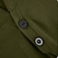 thumbnail image 6 of BiZtdJrK Mens Cotton Linen Shirts Casual Regular-Fit Short Sleeve T-Shirt Summer Lightweight Button Henley Shirt Vacation Beach Tops Army Green XL Saving Sales, 6 of 9