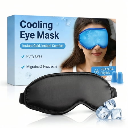FACEMOON Cooling Eye Mask Gentle Comfort for Puffy Eyes Stress Relief Sleep