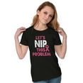 thumbnail image 4 of Nip This Problem Pink Ribbon BCA Womens Slim Fit Graphic Tee Brisco Brands S, 4 of 5