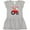 AC-Heather Grey, variant on Inktastic Farmer Tractor Little Sis Girls Toddler Dress