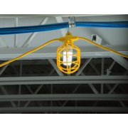 Bergen 100FT 14/2 Temp Light STRINGER - 10 Socket CAGES Included With Plug & Connector - Not RECOMMENDED For Rough Service Lamps 100 Watts And HIGHER (GL100-142MPC)
