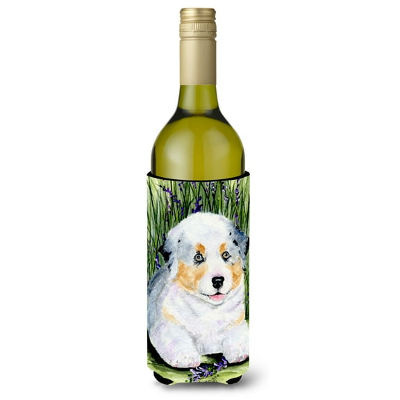 Caroline's Treasures SS8005LITERK Australian Shepherd Wine Bottle Hugger, Wine Bottle, multicolor