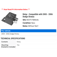 thumbnail image 2 of Relay - Compatible with 2005 - 2006 Dodge Stratus, 2 of 2