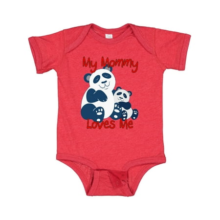 

Inktastic My Mommy Loves Me Panda Gift Baby Boy or Baby Girl Bodysuit