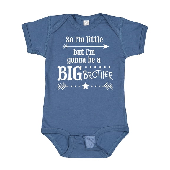 Inktastic So I'm Little, but I'm Going to Be a Big Brother Boys Baby Bodysuit