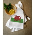 thumbnail image 2 of Wales Country Flag, Letterpress (100% Cotton Tea Towel, Decorative Hand Towel, Kitchen and Home), 2 of 3