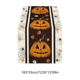 thumbnail image 3 of PoyoKee Table Runner, Halloween Pumpkin Ghost Table Cloth, Linen Tablecloth Party Decorations for Kitchen and Dining, Home Decor, 72 x 13 inch, 3 of 6