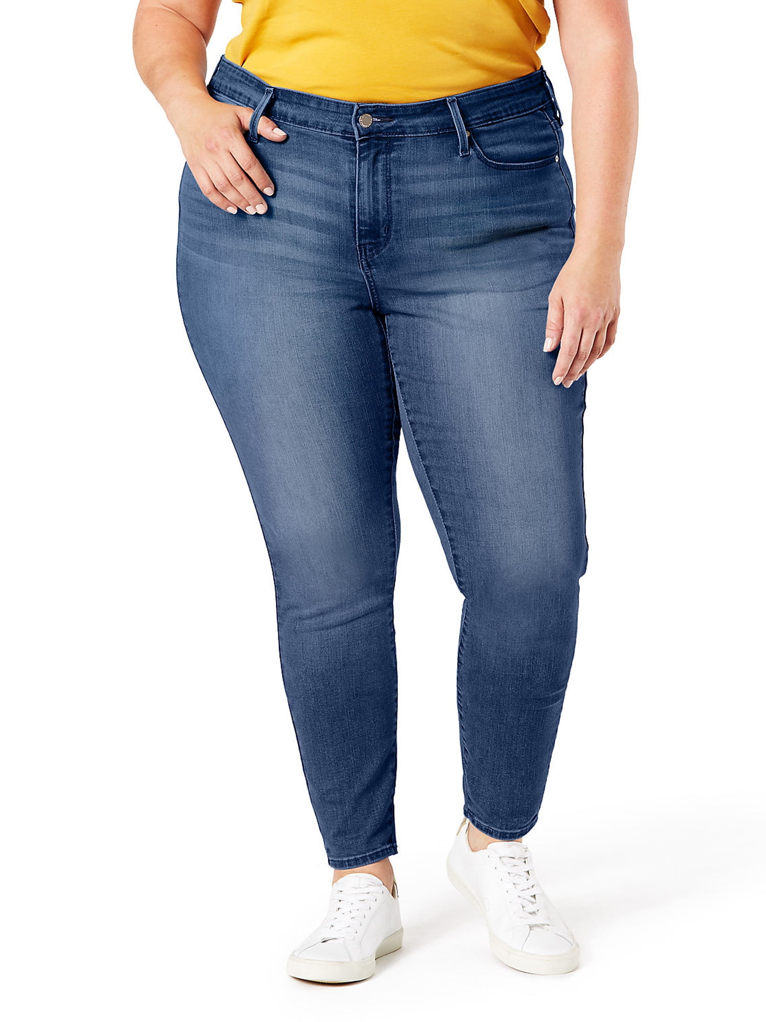 Signature by Levi & Co. Women's Plus Modern Skinny Jean - Walmart.com