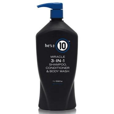 He's A 10 Miracle 3 In 1 Shampoo, Conditioner And Body Wash 33.8 oz