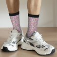 thumbnail image 6 of Daiia love heart Print Crew Socks – Soft Breathable Long Socks for Men & Women, Moisture-Wicking & Comfortable Daily Wear Socks, One-Size Fits Most (US 5-11), 6 of 6