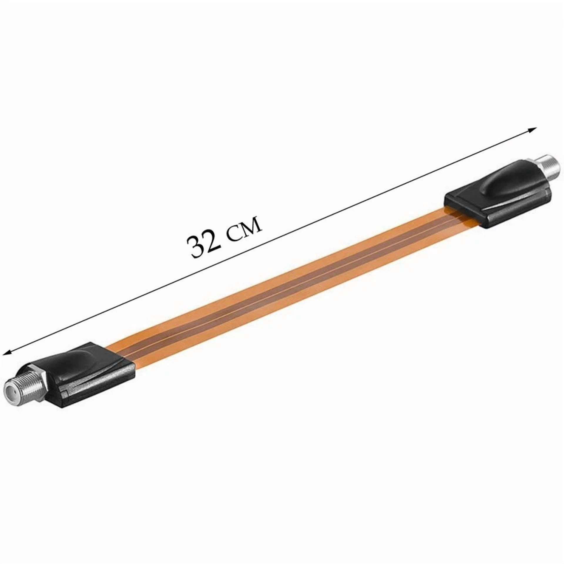 BUTTERFLY- Ghost Wire Flat Rg6 Coax Jumper Cable Extreme Slim Flat For Window Door Usa Ship