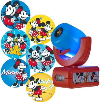 Disney Projectables Minnie & Mickey Mouse LED Night Light, Plug-In, Light Sensing, 6-Images,