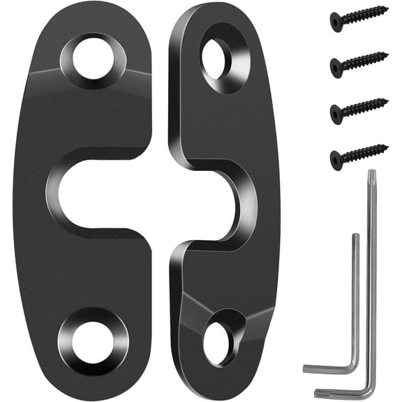 Upgrade Aluminum Alloy Sun Visor Repair Kit Heavy Duty Visor Mounting Clips Compatible with Jeep Wrangler JK 2018/ Wrangler 2018-2023/ Gladiator 2020-2023 (2 Pack)