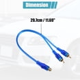 thumbnail image 3 of 10 Uds 1 hembra a 2 macho RCA Y Cable divisor Cable convertidor de Audio para coche Cable adaptador, 3 of 6