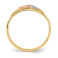 thumbnail image 2 of Solid 14k Yellow and Rose Gold Two Elephants Ring Band Size 9, 2 of 6