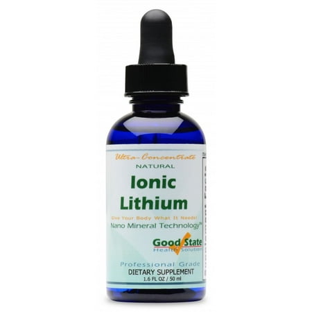 Good State Liquid Ionic Minerals - Lithium Ultra Concentrate - (10 drops equals 500 mcg, 100 servings per