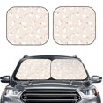 thumbnail image 2 of Haiem Beautiful Rabbit Car Windshield Sun Shade (2 Pieces) Foldable Windshield Sun Shade Car Accessories for Truck SUV Pickup-Large, 2 of 7