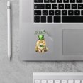 thumbnail image 2 of Happy St. Patrick’s Day Persian with Green Hat Shamrocks Rainbow Cutout Transfer Sticker Cat Lover Kitten Owner Gifts Transparent Decal Art Decor - 03007, 2 of 5