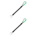 thumbnail image 2 of kurtrusly 2pcs Carabiner Anti -Lost Rope sub -Plier Control Fish Buckle Rope Strong Pull Lanyard 6 Color green 2Set, 2 of 6