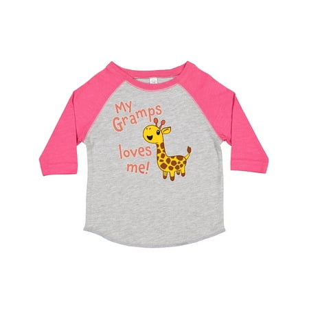 

Inktastic My Gramps Loves Me- Cute Giraffe Gift Toddler Boy or Toddler Girl T-Shirt