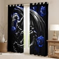 thumbnail image 2 of Castle Fairy Gothic Dragon Curtains Pack of 2 (42x84 Each),Rose Curtains Blackout, 2 of 6