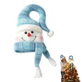 thumbnail image 4 of DVKOVI Christmas Tree Topper Snowman Lights for Xmas Trees Holiday Decor Winter Light up Plush Decoration Ornament, 4 of 5