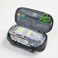 thumbnail image 6 of Oxford Leather Pencil Cases with Double-Layer Storage, Gray, 6 of 8