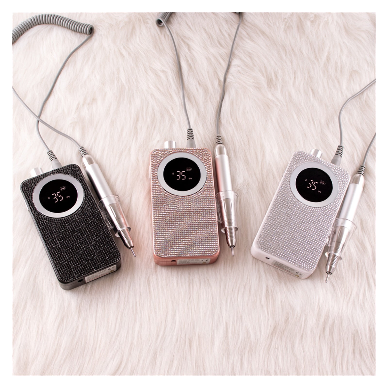 35000RPM Electric Nail Drill Professional Manicure Machine Nail Sander Set Nail Drill Bit Portable Nail Salon Polisher Equipment