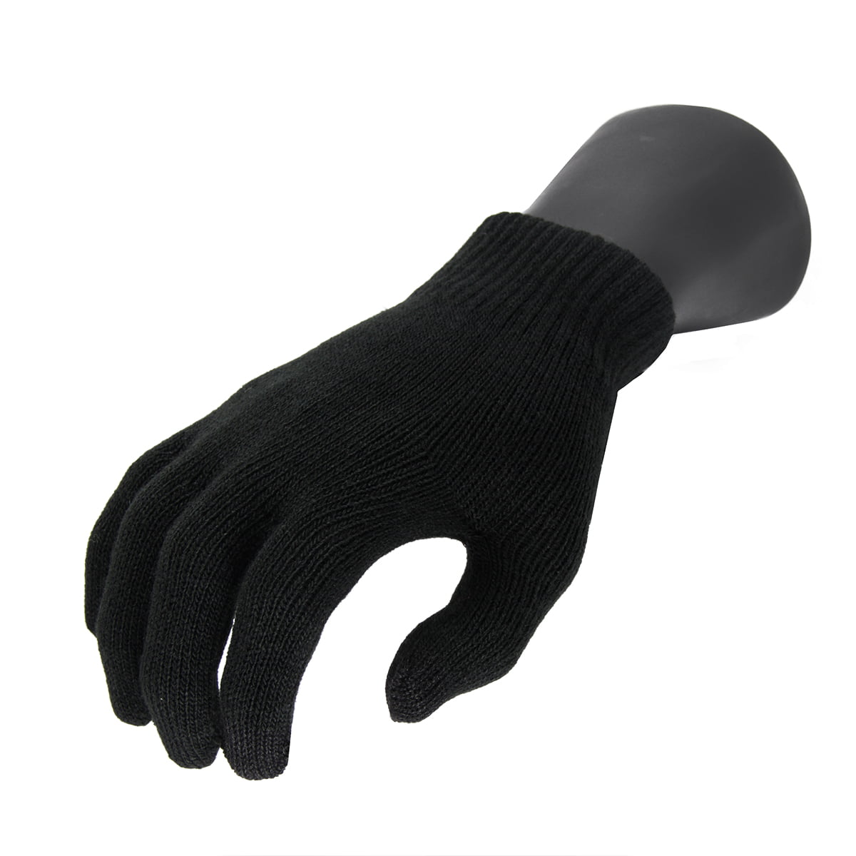 Black Touch Screen Magic Gloves Ladies Mens Kids Unisex Winter Knitted Ipad NEW 
