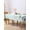 Aqua, variant on Blue Aqua Flower Table Cloth, White Floral Plant Herb Botanical Waterproof Tablecloth for Rectangle Tables, Reusable Washable Fabric Table Cover for Restaurant Kitchen Dining Tables 60"x120"