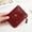 Wine, variant on SMihono wallet woman and Card Holder Ladies Fashion Solid Color Wallet Buckle Coin Purse Credit Card Bag