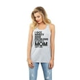 thumbnail image 2 of Thread Tank 99 Problems Mom Aint One Women's Sleeveless Flowy Racerback Tank Top Sport Grey Medium, 2 of 5