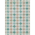 thumbnail image 2 of Addison Rugs Chantille Indoor/Outdoor Transitional Geometric Aqua Machine Washable Rectangle Rug, 10' x 14', 2 of 8