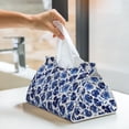 thumbnail image 6 of Sikiie Blue Roses Leather Tissue Box Cover Rectangle, Long Tissue Box Cover, Tissue Box Holder, Tissue Holder for Bathroom, 6 of 7