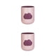thumbnail image 1 of Wosthever Taza de enjuague bucal Tazas portátiles de doble capa Reutilizable Dibujos animados Moda de Soporte para cepillo de Rosa 301-400ml 2piezas, 1 of 6
