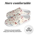 thumbnail image 6 of Fotbe Wildflower Watercolor 3 Pattern Women's Fuzzy Curly Fur Memory Foam Loafer Slippers Indoor Outdoor Slippers Winter Home Shoes-35/36, 6 of 7