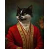 Cuadros Decorativos Kit de pintura al óleo de gato caballero por número, pintura acrílica DIY, arte de pared, imagen artesanal Ehuebsd Nuevos Originales